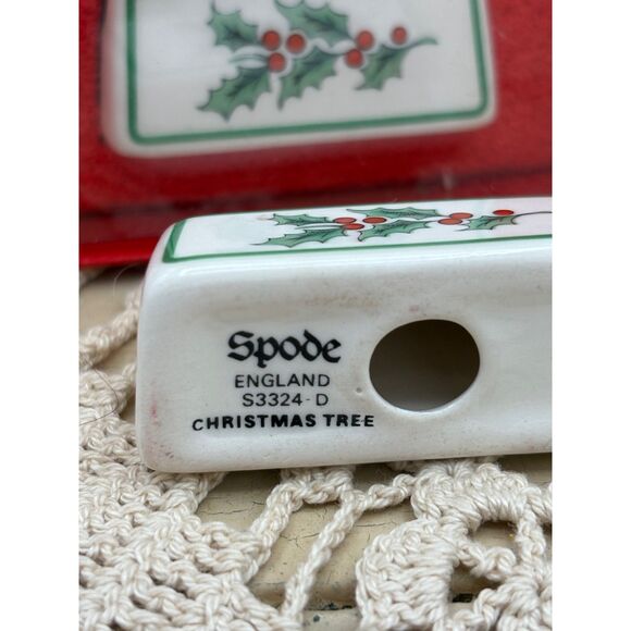Set of 8 Vintage SPODE Christmas Place Card Holders NIB 1978 - Picture 5 of 7